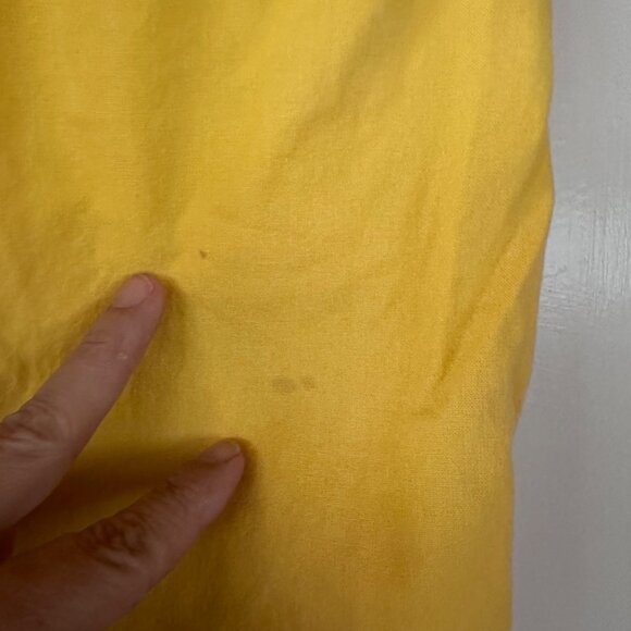 Vintage 80s Benetton Trousers Italy 40 US 4 Fits 0 Baggies Pants Yellow Pleated - Picture 11 of 11